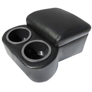 Universal Black Center Console Storage and Cup Holders, Short Length