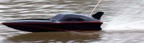 Radio Control RC Black Stealth Speedboat