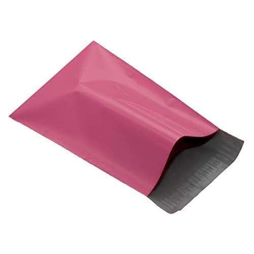 EALPACK 100 x Pink Plastic Poly Mailing Bags Envelopes Size 10" x 14" 250mm x 350mm+(40mm Lip)