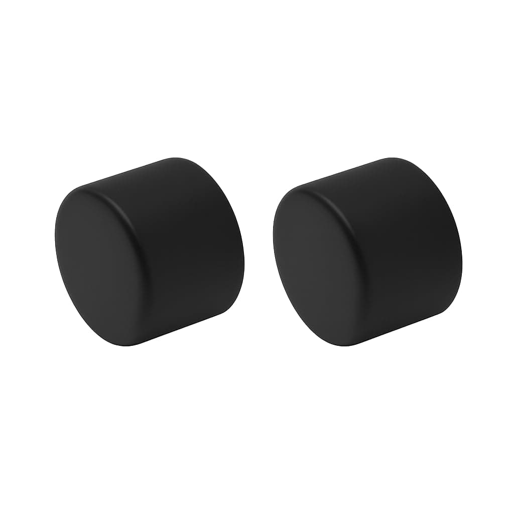 Matt Black Dimmer Knobs – Pack of 2, Ø21.7mm x 15.8mm, Universal Replacement, 6mm D-Spindle