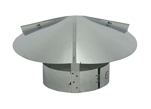 Chimney Flue Cone Top Rain Cap - Galvanized 12 inch
