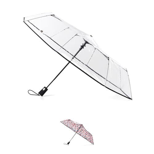 totes Ultra Clear Auto Open Umbrella
