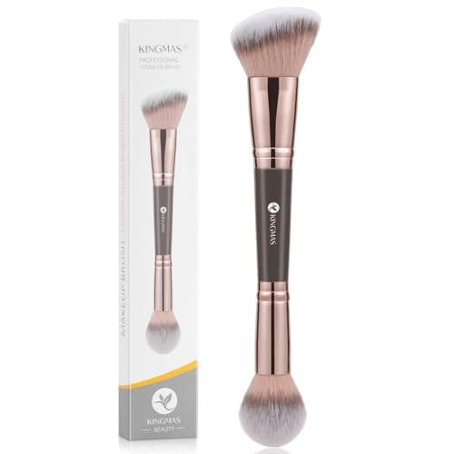 KINGMAS Foundation Makeup Brush, Double Ended Makeup Brushes for Blending Liquid Powder, Concealer Cream Cosmetics, Blush brush