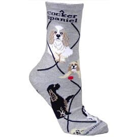 Cocker Spaniel Buff Cotton Ladies Socks
