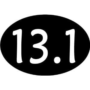 GOrunUSA13.1 Oval Magnet(Black)