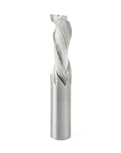 Spiral Solid Carbide Router Bit, Standard Grade CNC Router Bits, 3/8" Cutting Diameter, 1-1/4" Cutting Lenth, 3" Overall Length, 3/8" Shank Diameter | Solid Carbide Compression Router Bit