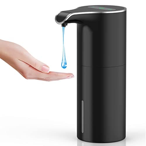 YIKHOM Automatic Liquid Soap Dispenser, Touchless Dish Dispenser, 5 Level Adjustable Sensor Dispenser, 15.37 oz/450mL Hand Soap Dispenser, USB C Rechargeable for Bathroom Kitchen