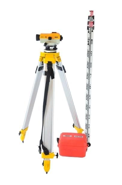 SUN AUTO LEVEL DSC- 240 WITH LEVELING STAFF- 4 MTR & ALUMINIUM TRIPOD STAND BY UTC