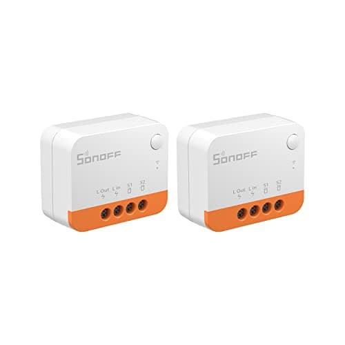 2 Pack SONOFF ZBMINIL2 Extreme Zigbee 3.0 Smart Light Switch,Works with Alexa, SmartThings Hub, Google Home, SONOFF ZBBridge(No Neutral Required)