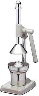 KitchenCraft Living Nostalgia Heavy Duty Lever-Arm Manual Orange Juicer - French Grey