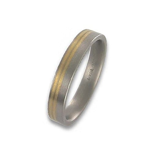 Ring 64 – Titanium Fine Gold Bicolor