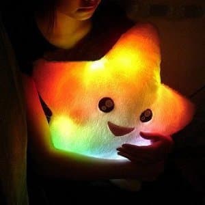 Smile Star 7-color LED Light Pillow White