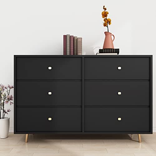 Decotalk Solid Black Wallpaper Peel and Stick 17.7"X400" Black Wallpaper for Bedroom Wallpaper Black Contact Paper for Cabinets and Drawers Solid Black Cabinet Vinyl Wrap Removable