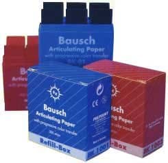 Bausch Extra-Thin .0016" (40 microns) Blue Articulating Paper, 16 mm x 15 meter Roll. #BK-13