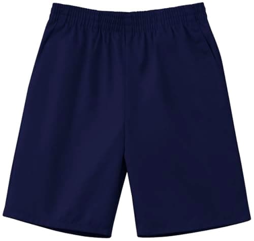 Classroom Uniforms Pull On Shorts for Boys and Girls with Elastic Waistbands and 2 Pockets
