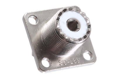 UHF (SO-239) Female Chassis Mount Connector, 5 pcs