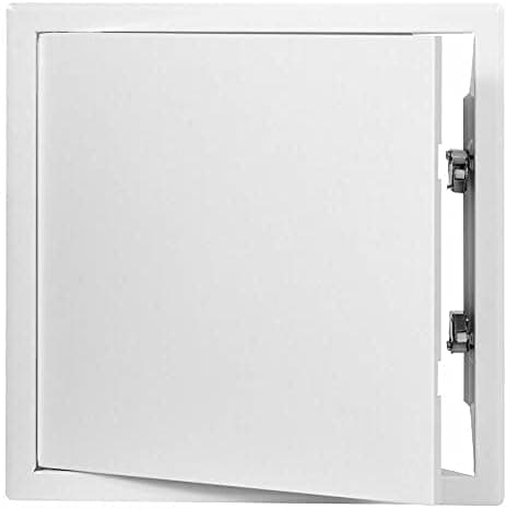 White Metal Access Panel 600mm x 600mm with Concealed Latch Inspection Door Flap