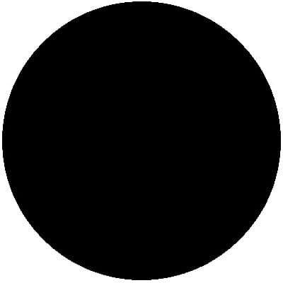 Circular Glass Worktop Saver - Black - 30cm Diameter