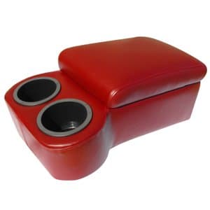 Car Console & Drink Holder- Bright Red