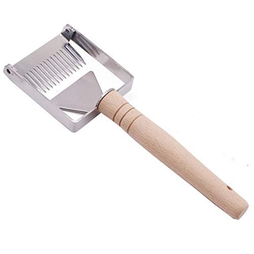 PGCOKO Stainless Steel Tines Uncapping Fork Tool - Beekeeping Equipment Bee Hive Hand Tool Beekeeper Tool