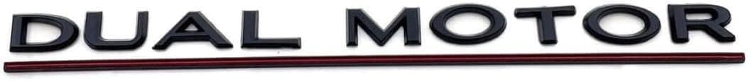 Tesla Dual Motor Performance Emblem Matte Black Model 3 Model Y