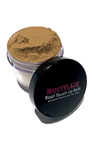 Rootflage(04 LIGHT BROWN) - Root Touch Up Hair Powder - Temporary Hair Colour, Root Concealer, Thinning Hair Powder and Concealer Refill Jar with Detail Brush Included (04 Light Brown)