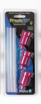 WaterU FreshSip 3 Pack Replacement Filter Straws