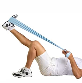 Dyna Resistance Band – Home Fitness & Full-Body Workouts | Strength Training Power Band (Blue-1 X Heavy Resistance)