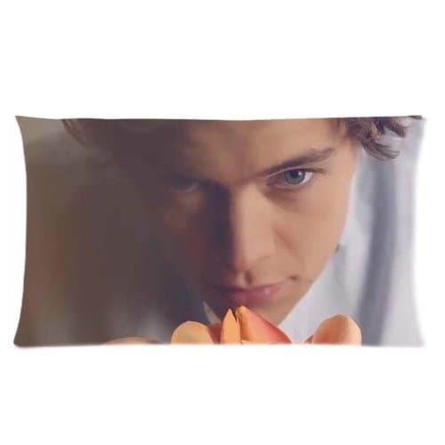 Custom One Direction Harry Styles Pillowcase Pillow Sham Queen Size Pillow Cushion Case Cover Two Sides Printed 20x36 Inches