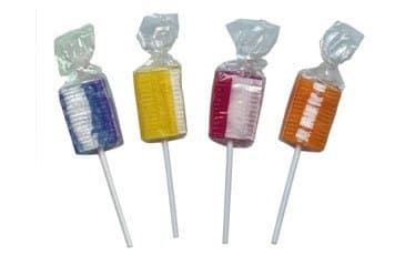 Kiddysway Flat Fruit Sherbet Lollipops x50