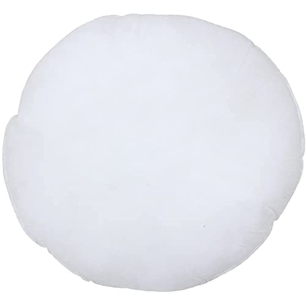 Riva Paoletti Hollowfibre Cushion Pad Insert Inner- Round Circle Shape - 100% Polyester Filling - Double Stitched Edges - 50 x 50 x 12cm (20" x 20" x 5" inches) - Designed in the UK