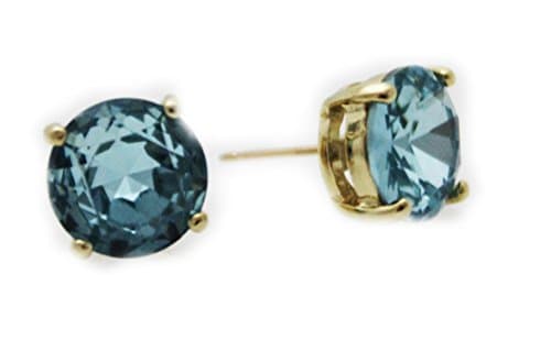 Kate Spade New York Small Round Stud Earring (Light Blue)