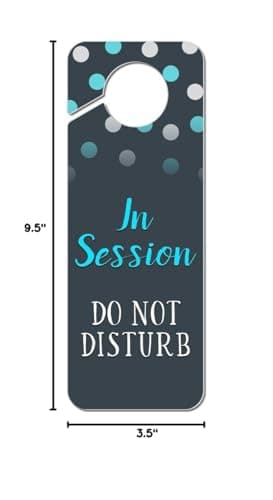 GRAPHICS & MORE in Session Do Not Disturb Polka Dots Plastic Door Knob Hanger Sign