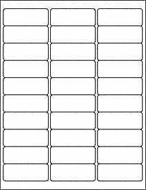 Generic Address Return Address Mailing Labels (5160) 10 Packs 30,000 Labels 2 5/8" X 1"