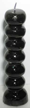 7 Knob Black Hoodoo Spell Candle