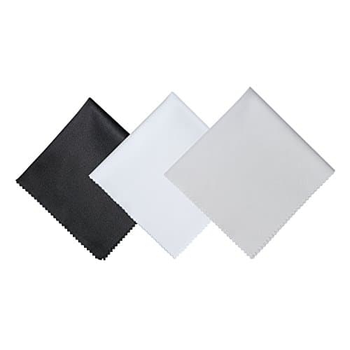 Microfiber Cleaning Cloths(3 Pack, 8x8"), Screen Cloth, Eyeglass Cloth, Cell Phone Cloth, Mirror Cloth, Camera Lens Cloth, Jewels Clean Cloth, safe for LCD Screen and other Delicate Surfaces