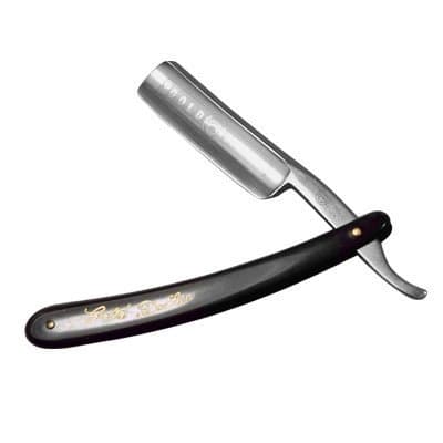 Barber Personal Men’s Straight Edge Sharp Shaving Razor Stainless Steel 3” Blade Black Handle