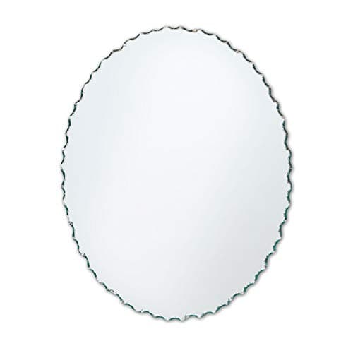 Better Bevel 22" x 28" Frameless Oval Mirror | Chiseled Edge | Bathroom Wall Mirror
