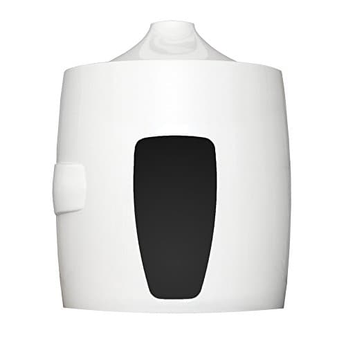 Top Pull with Smoked Window, Wall Mount Wipe Dispenser | Lockable Gym Wipe Dispenser (White)