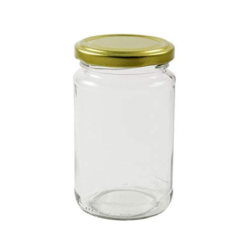 1lb Jam Jars x 100 Pack, FSA Approved with Gold Airtight lids, Wares of Knutsford Ltd.