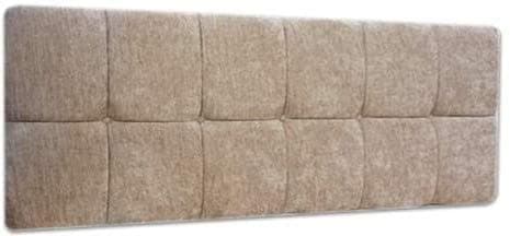 STERLING 5FT KING SIZE CHENILLE FABRIC HEADBOARD WITH MATCHING BUTTONS - CHOICE OF 13 COLOURS (BLACK)