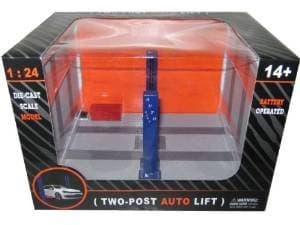 Battery Operated Two Post Auto Lift For 1/24 Scale Diecast Model Cars 9908