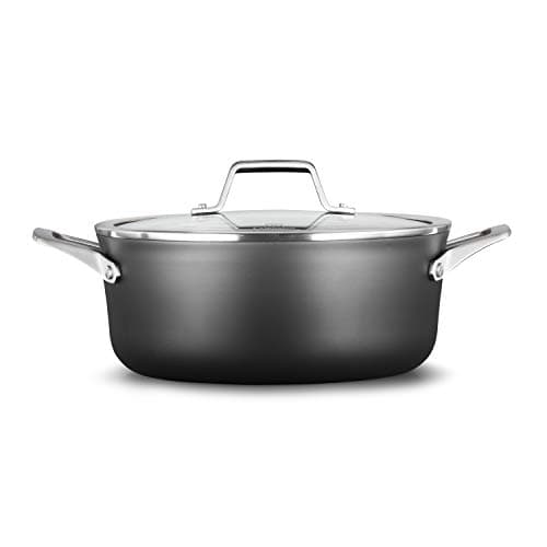 Calphalon Premier Hard-Anodized Nonstick Cookware, 5-Quart Dutch Oven with Lid