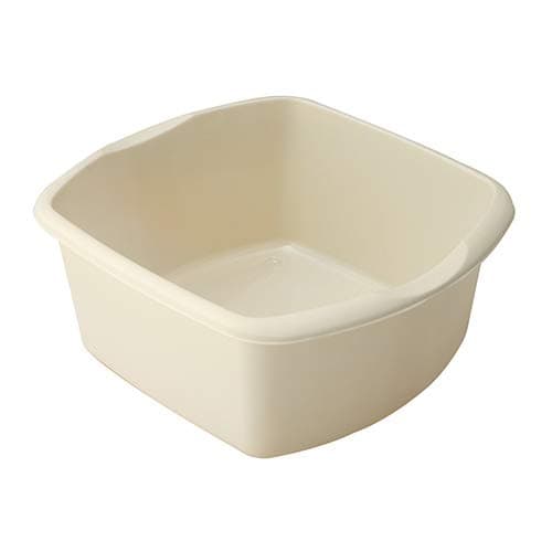 Addis510583, 8 Litre Small Rectangular Bowl, Linen Cream 8L