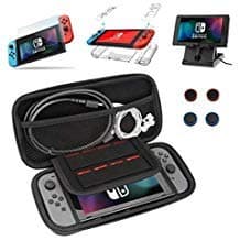 Case with Accessories Bundle Include Protective Case, Play Stand, Screen Protector, 4 Packs