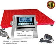 Triner Scale TSM5-55-C Floor Scale, 5,000 x 1 lb Capacity, 5' x 5' deck, TS-700 SS NTEP Indicator