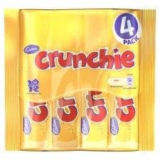 CadburyCrunchie Bars 4 Pack 104g- Pack of 6