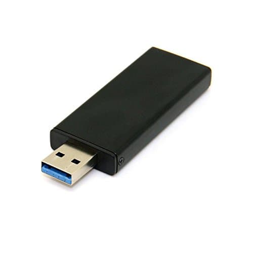Chenyang 42mm NGFF M2 SSD to USB 3.0 External PCBA Conveter Adapter Card Flash Disk Type with Black Case (SATA Protocol)