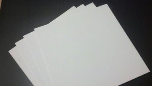 Kydex Plastic Sheet Polar White 24" X 24" X 1/16" (0.060")