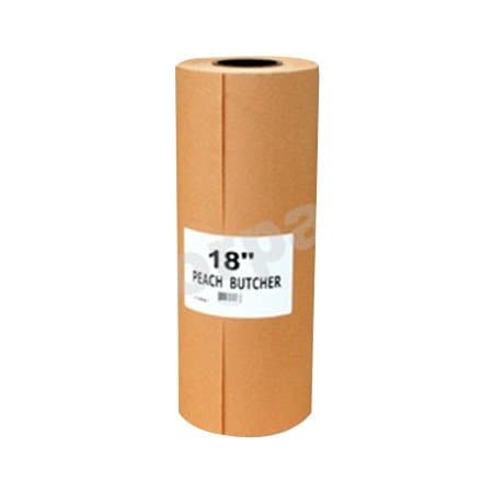 18" Peach Wax Paper Roll - 1 per case